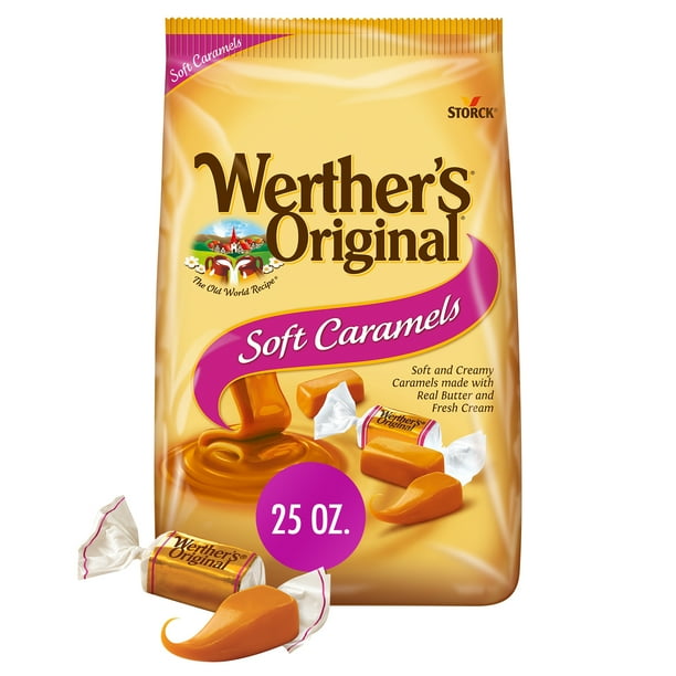 25 ouncesof Werther's Unique Gentle Caramel Candies