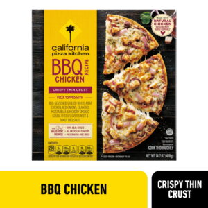 BBQ Rooster Skinny Crust Pizza from California Pizza Kitchen, 14.7 oz (Frozen) with Barbecue Sauce