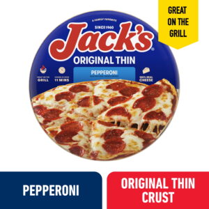 Jack’s Unique Skinny Crust Pepperoni Pizza, 14.3 oz (Frozen)