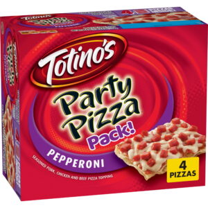 Totino’s Pepperoni Occasion Pizza, Frozen Snacks, 4 Rely, 40.8 oz